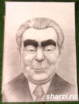 шарж Брежнев